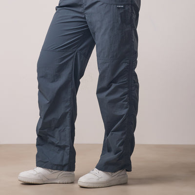 Gym King Ruched Woven Cargo Trouser - Storm Blue