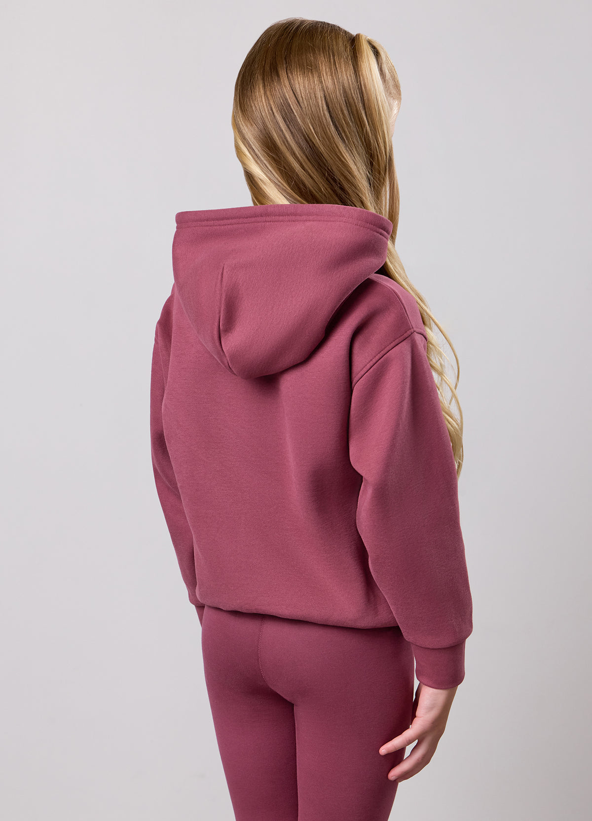Gym King Younger Kids Sanctuary Fleece Hoodie - Dark Rose
