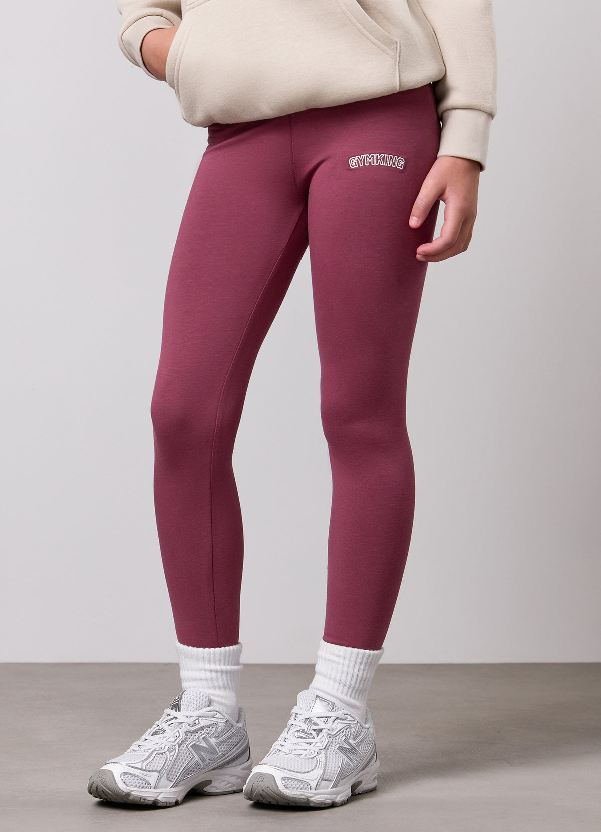 Gym King Younger Kids Sanctuary Jersey Legging - Dark Rose