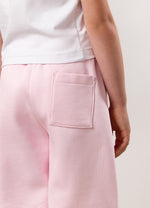 Gym King Kids Script Fleece Hood Tracksuit - Baby Pink