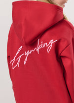 Gym King Kids Script Fleece Tracksuit - Scarlet Red