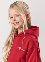 Gym King Kids Script Fleece Tracksuit - Scarlet Red
