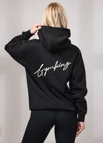 Gym King Script Fleece Hoodie - Black/White thumbnail