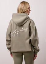 Gym King Script Fleece Hoodie - Eucalyptus thumbnail