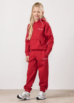 Gym King Kids Script Fleece Tracksuit - Scarlet Red