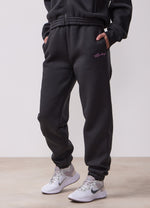 Gym King Kids Script Full Zip Crop Tracksuit - Dark Pewter