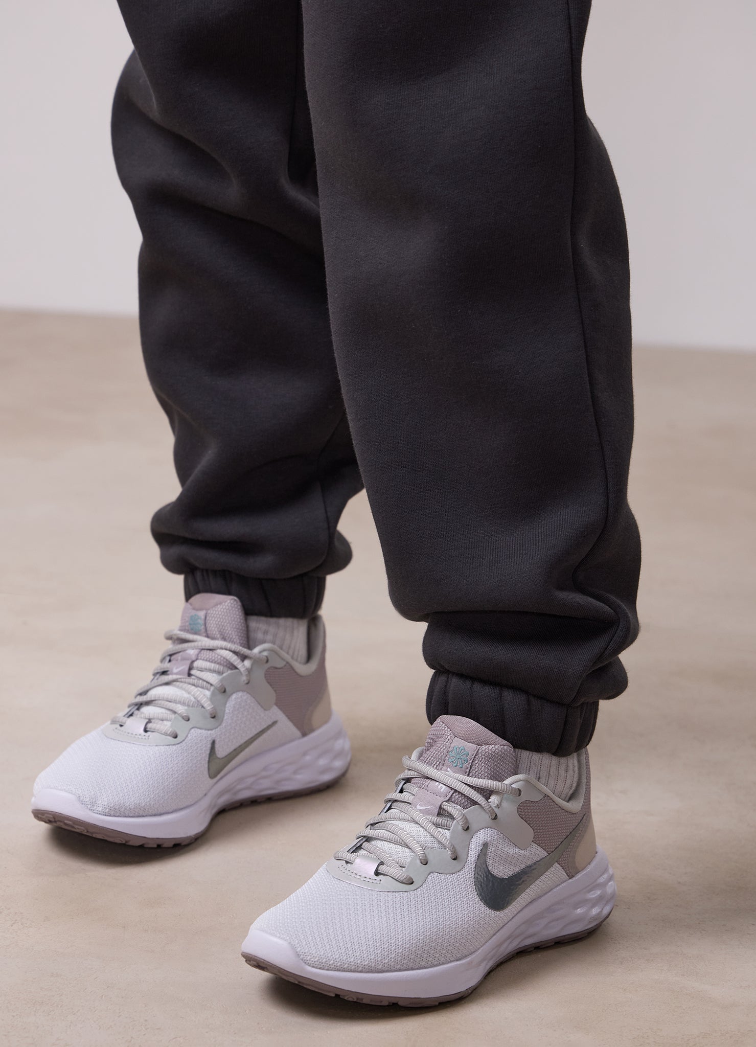 Gym King Kids Script Relaxed Fit Jogger - Dark Pewter
