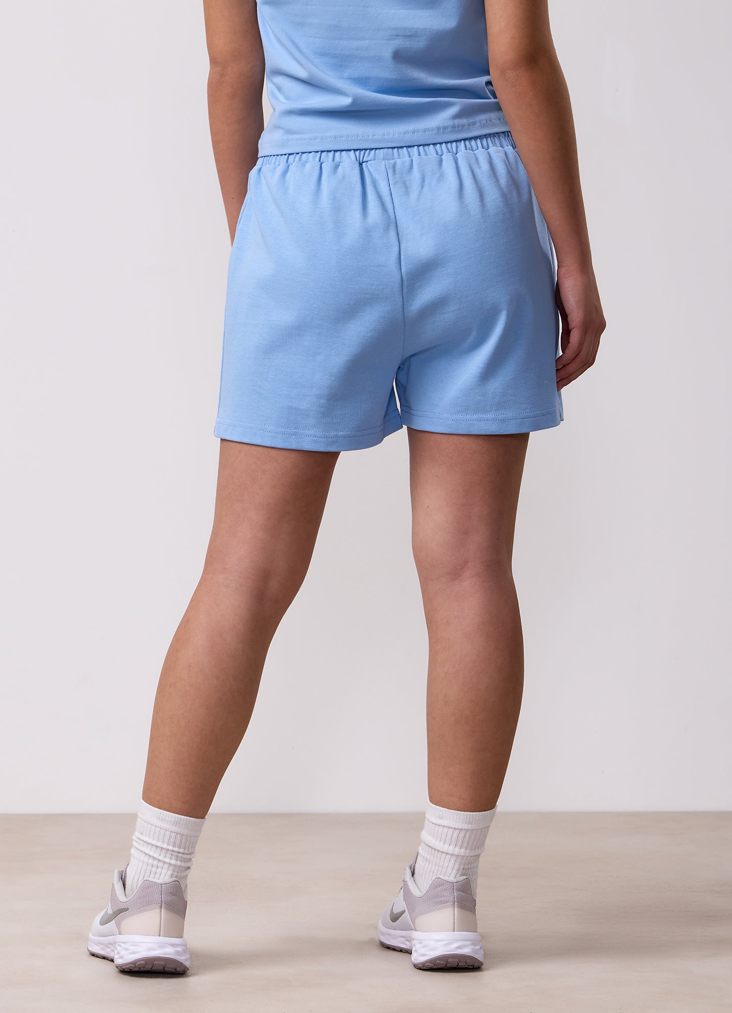 Gym King Kids Script Relaxed Fit Short - Sky Blue