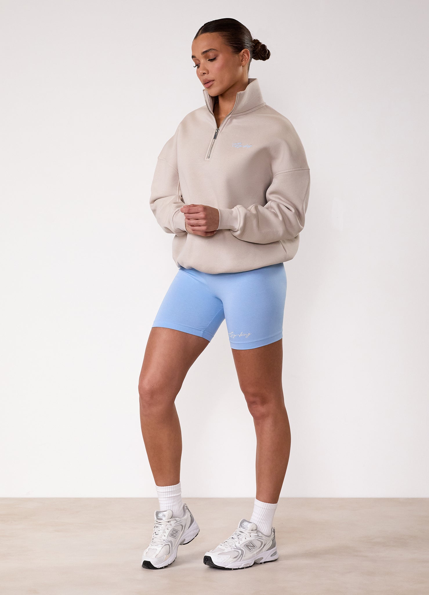 Gym King Script Mindset Funnel - Light Stone/Sky Blue