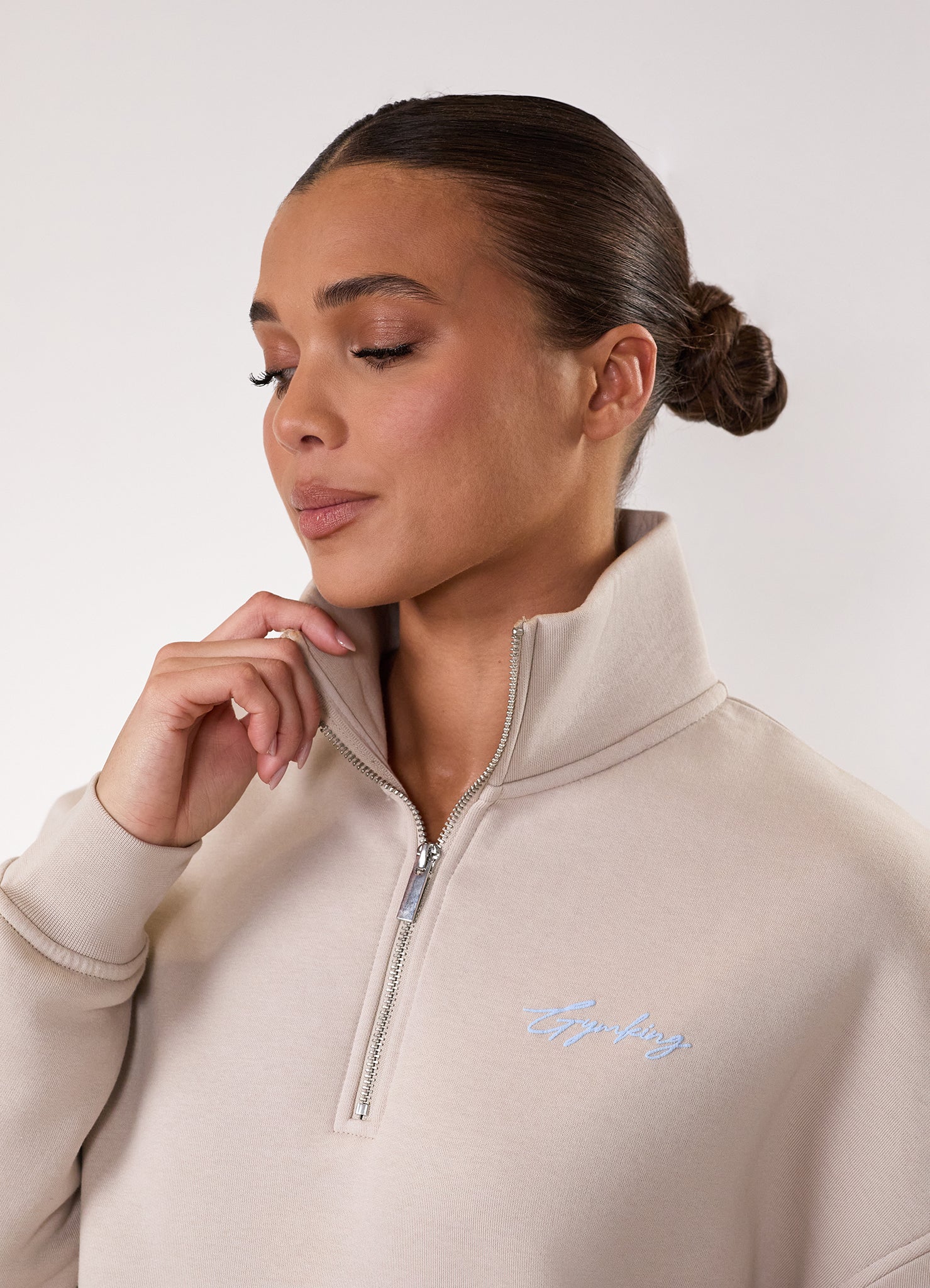Gym King Script Mindset Funnel - Light Stone/Sky Blue