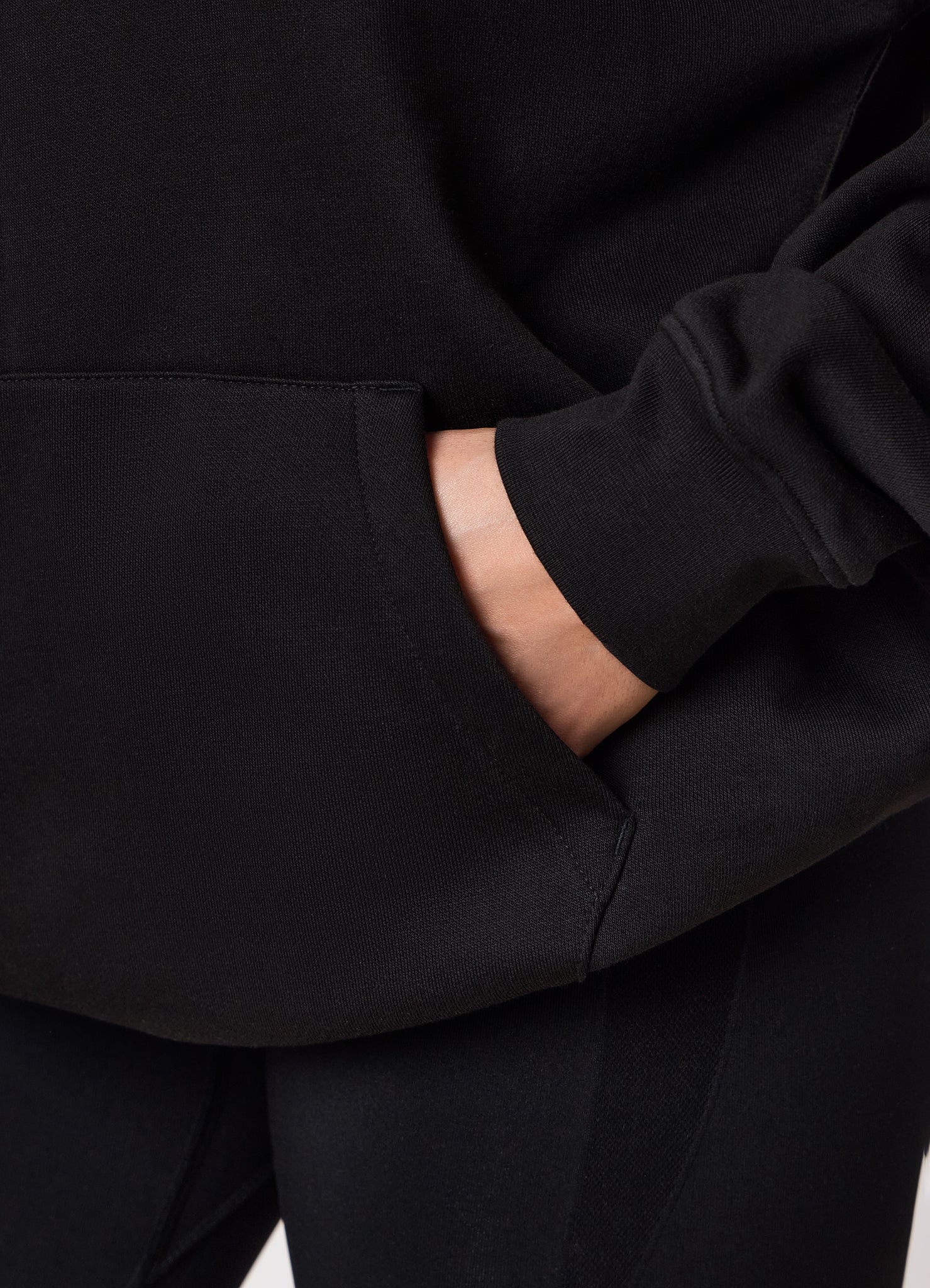 Gym King Script Mindset Hood - Black