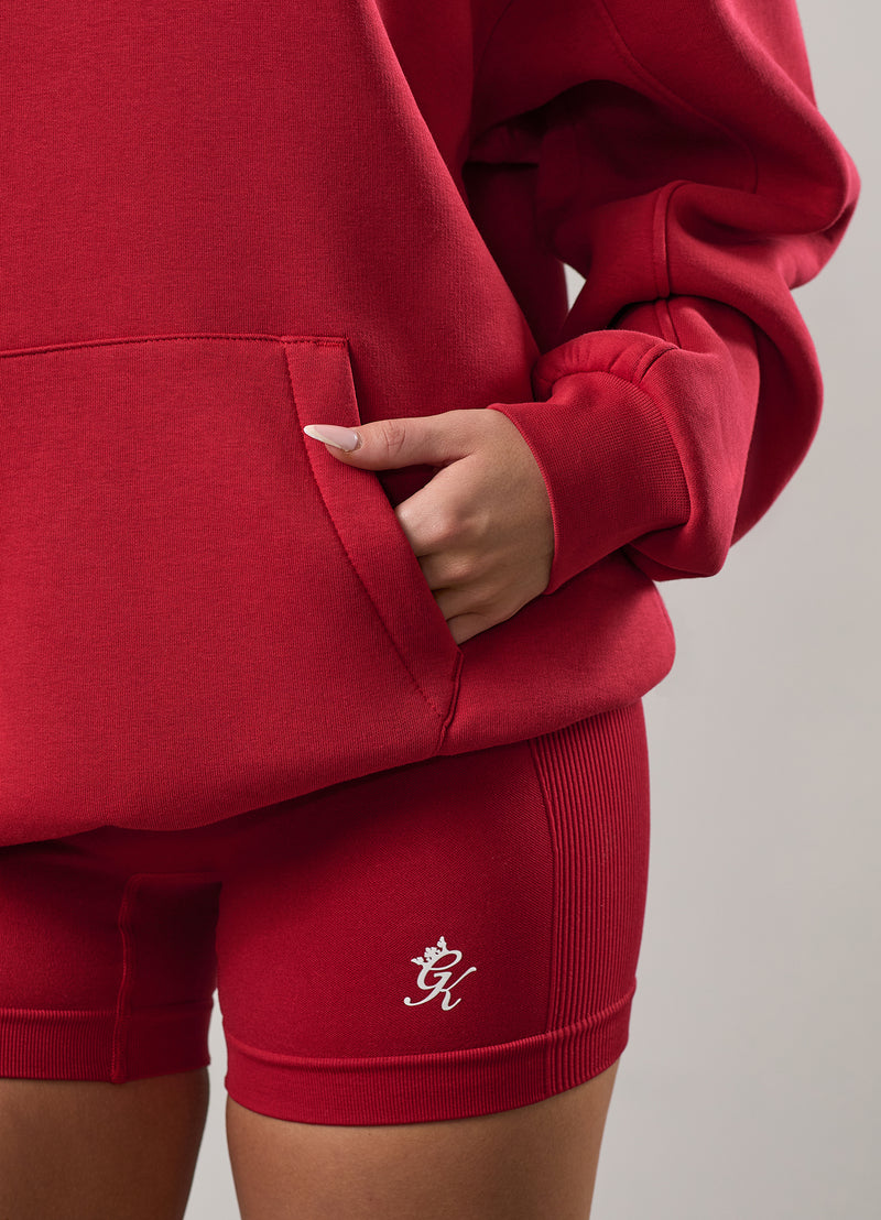 Gym King Script Mindset Relaxed Fit Tracksuit - Scarlet Red