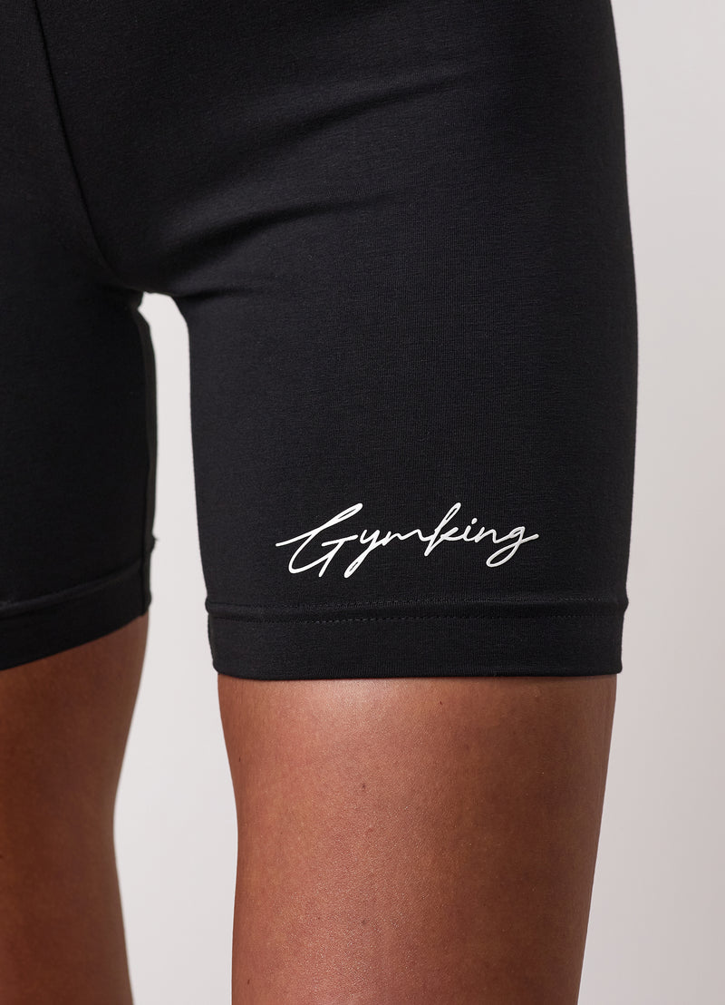Gym King Script Mindset 5" Jersey Cycle Short - Black