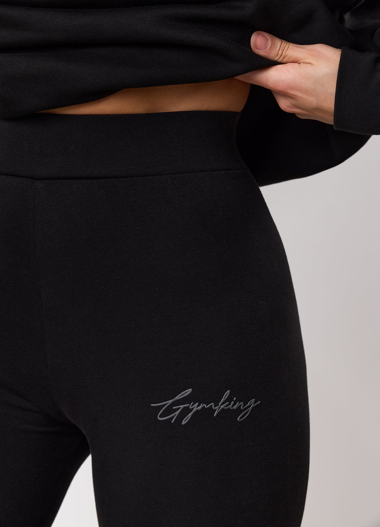 Gym King Script Mindset Jersey Legging - Black