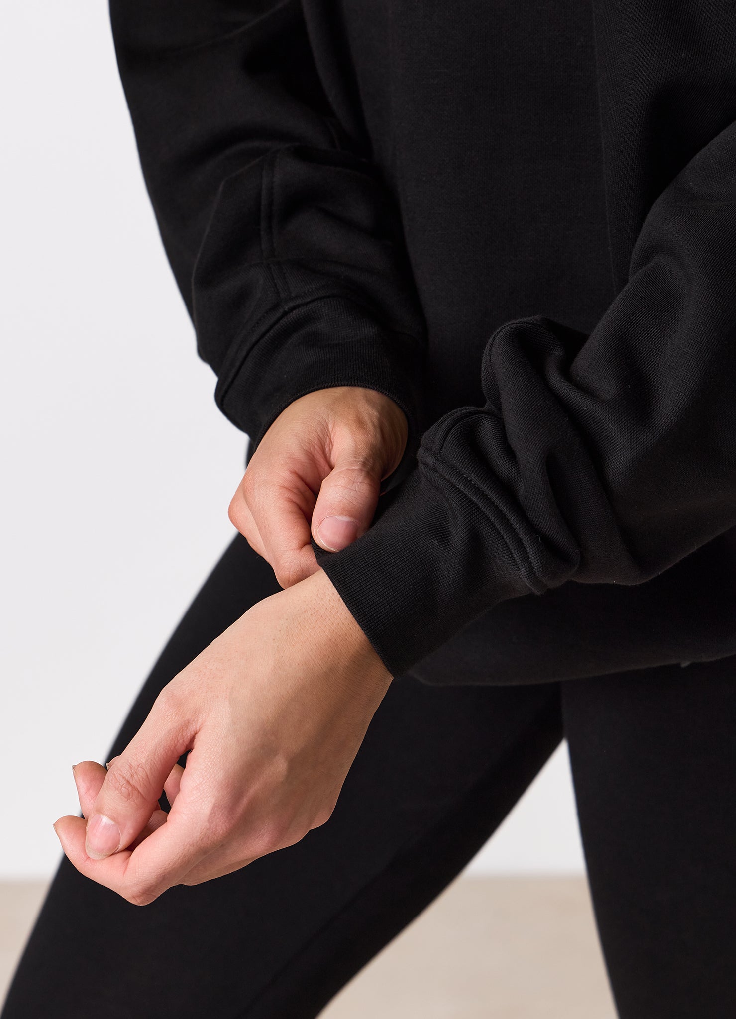 Gym King Script Mindset 1/4 Zip Funnel - Black