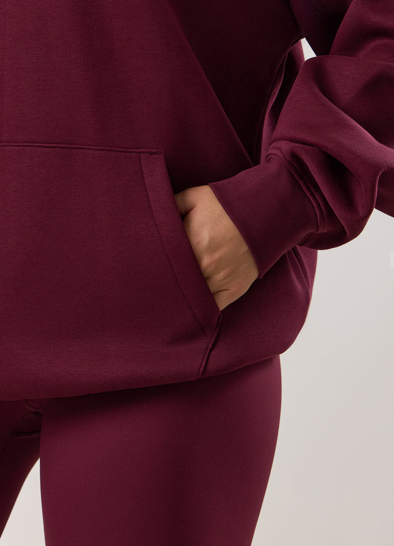 Gym King Script Mindset Relaxed Fit Hood - Fig