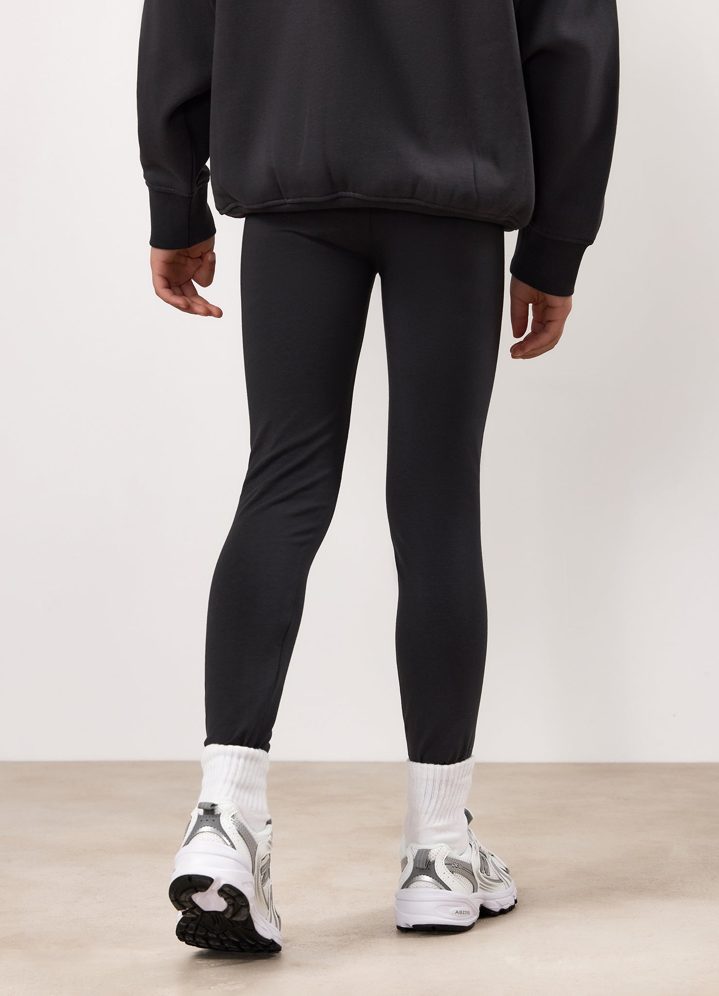 Gym King Kids Script Jersey Legging - Pewter