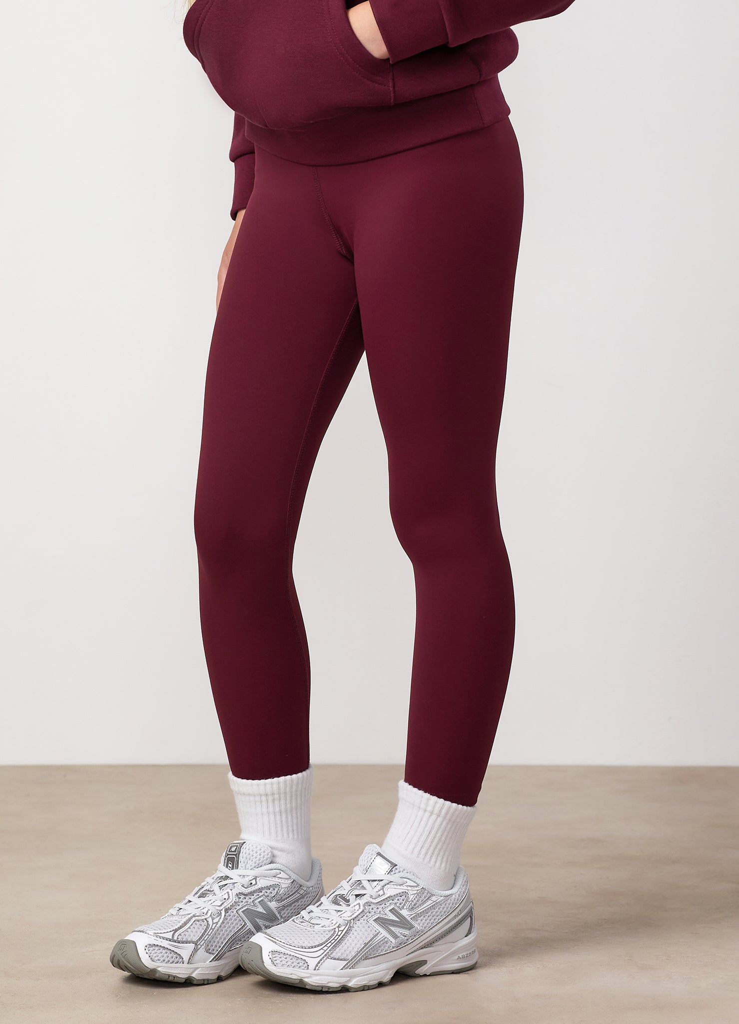 Gym King Older Kids 365 Legging - Deep Cherry