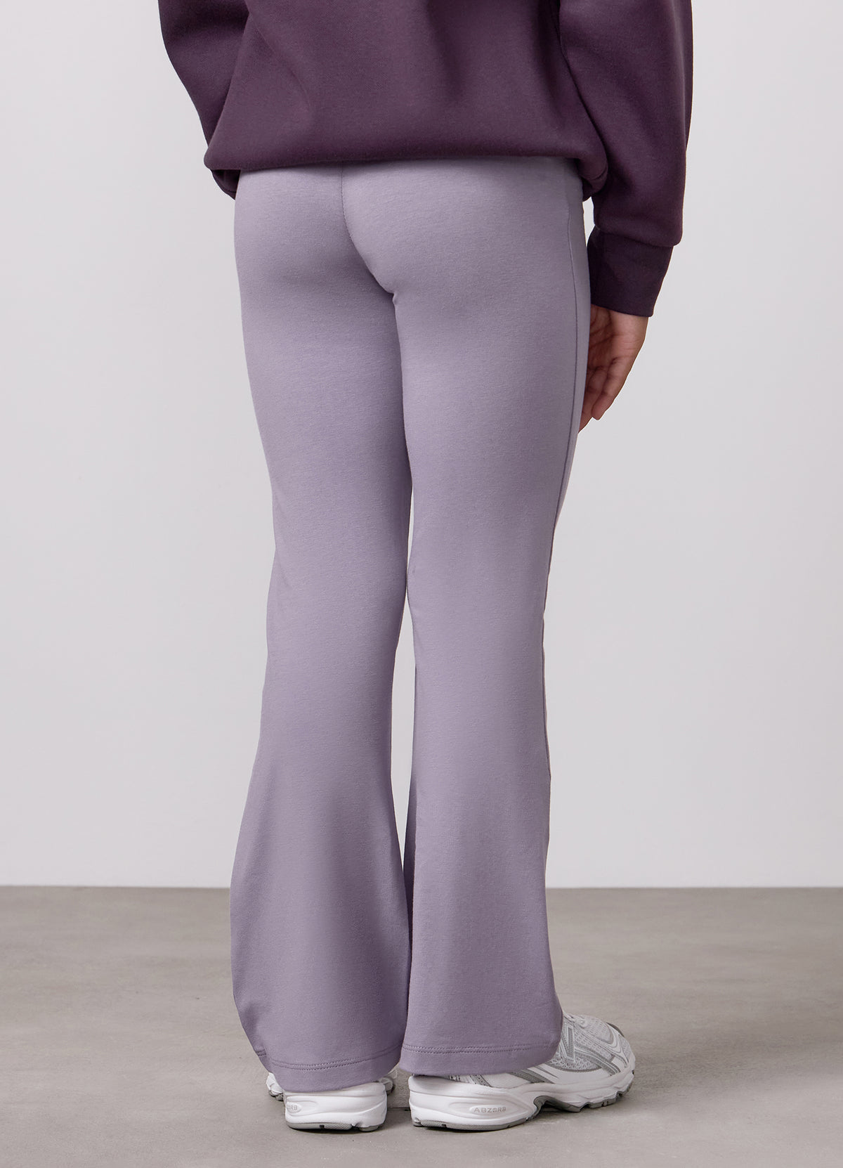 Gym King Older Kids Script Flared Legging - Dusky Purple