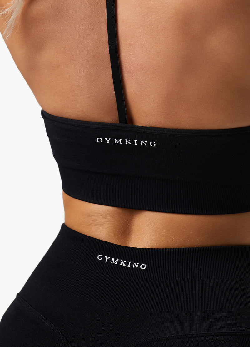 Gym King Sculpt Seamless Bra - Black