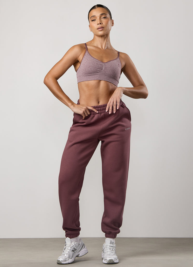 Gym King Sculpt Marl Scrunch Bra - Grape