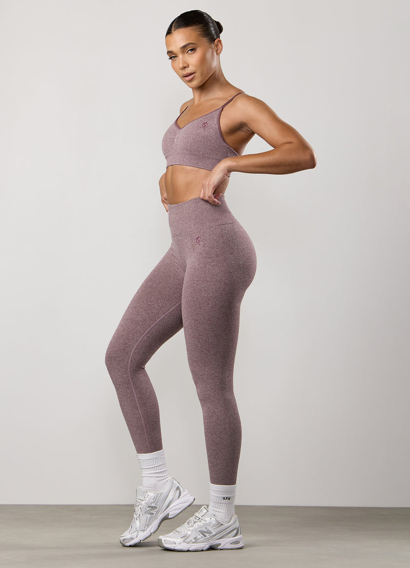 Gym King Sculpt Marl Legging - Grape