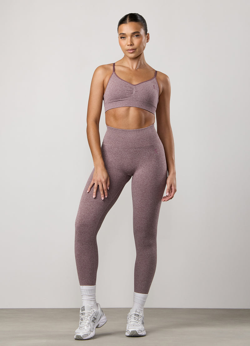 Gym King Sculpt Marl Legging - Grape