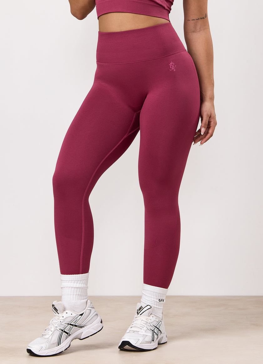 Gym King Sculpt Seamless Legging - Pomegranate