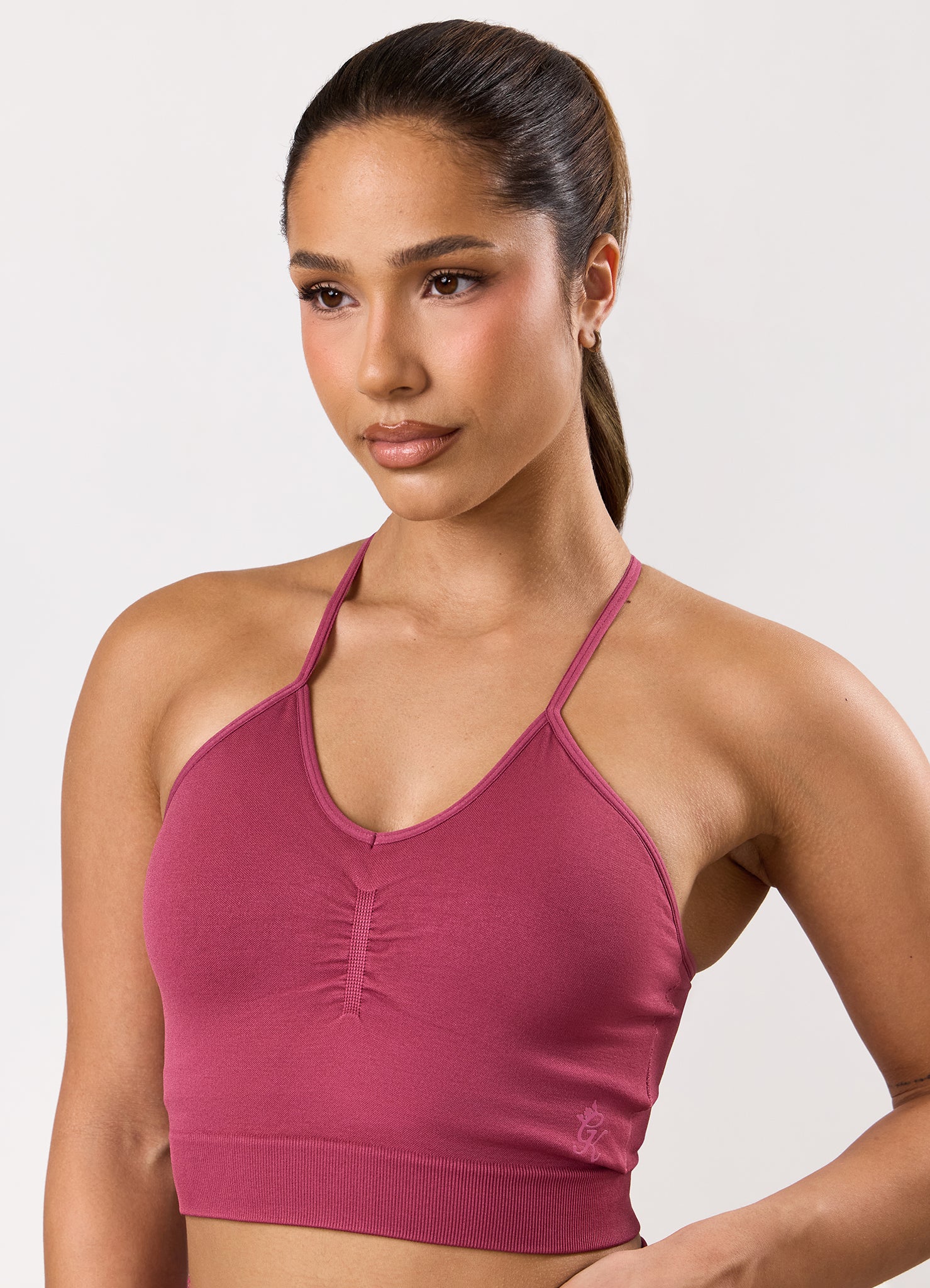 Gym King Sculpt Scrunch Multiway Tank - Pomegranate