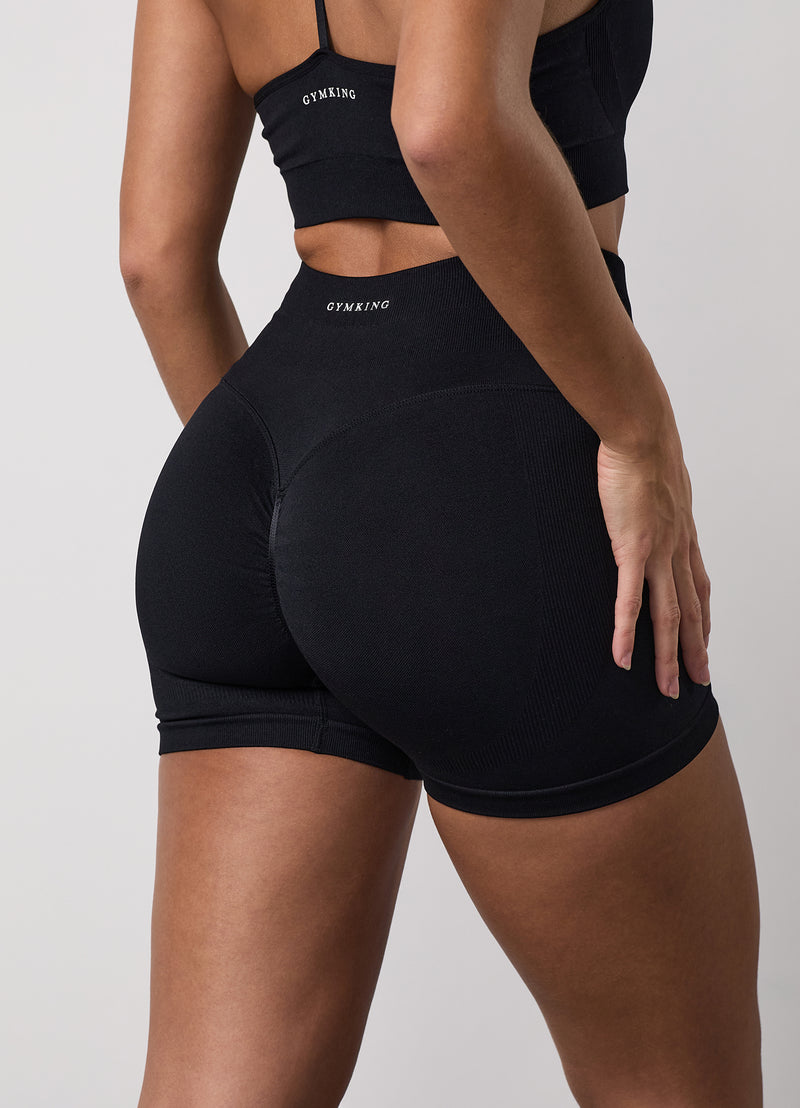 Gym King Sculpt Seamless 3" Short - Black