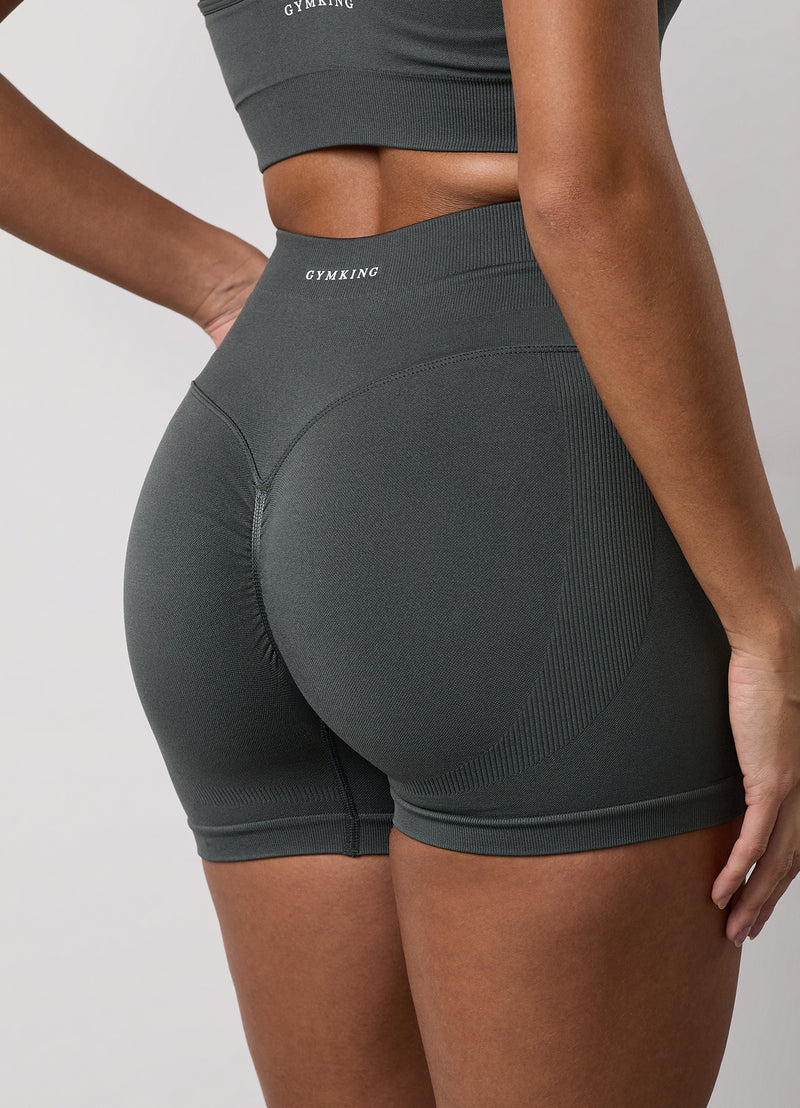 Gym King Sculpt Seamless 3" Short - Green Smoke