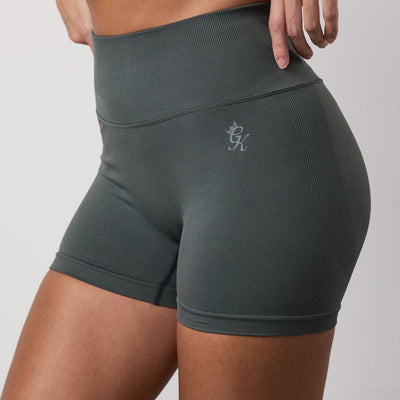 Gym King Sculpt Seamless 3" Short - Green Smoke