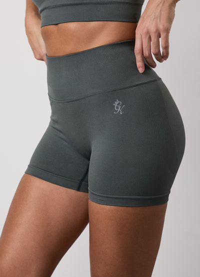 Gym King Sculpt Seamless 3" Short - Green Smoke