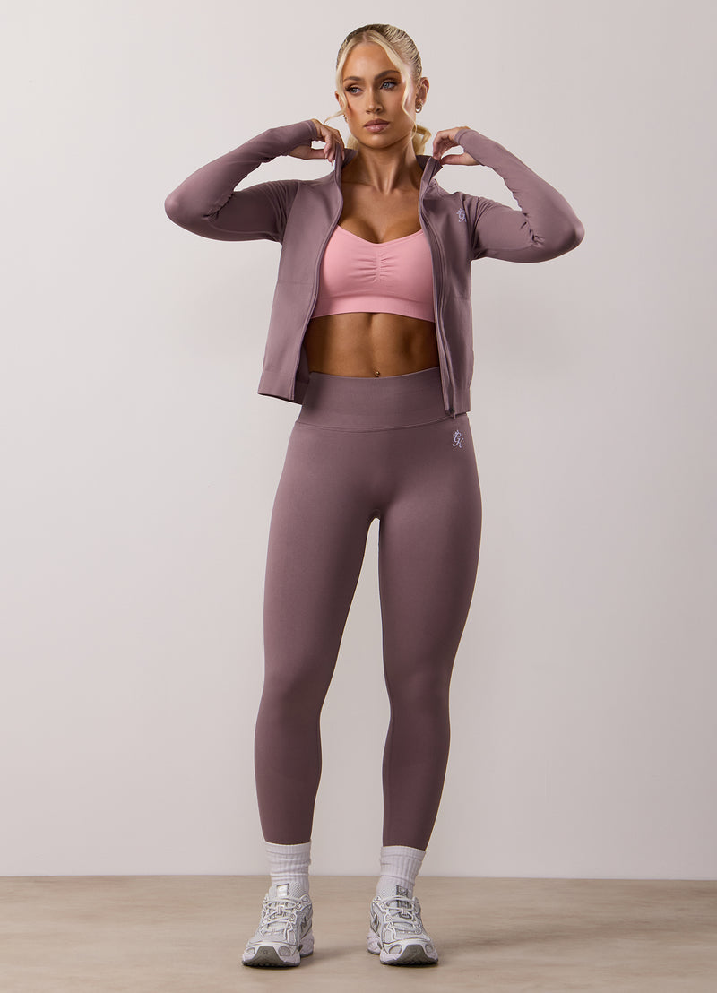 Gym King Sculpt Seamless Scrunch Bra - Pink Blush
