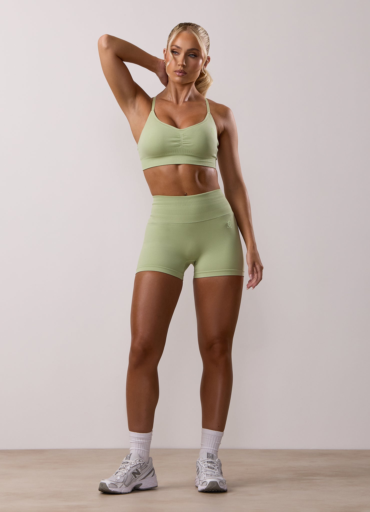 Gym King Sculpt Seamless 3" Short - Matcha Green