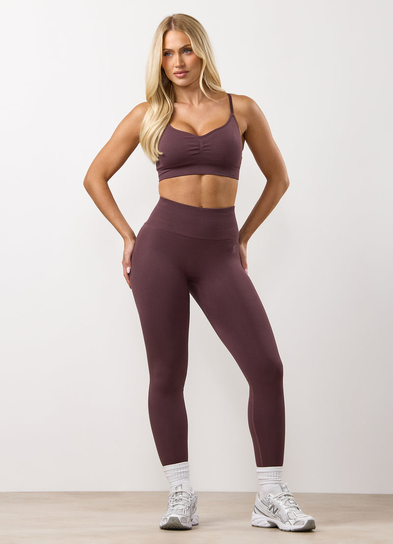 Gym King Sculpt Seamless Legging - Deep Plum