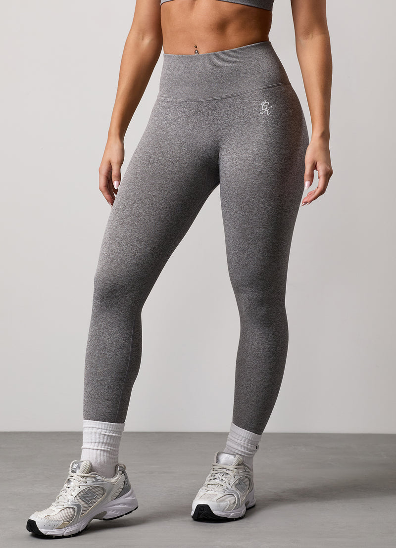 Gym King Sculpt Marl Seamless Legging -  Grey Marl