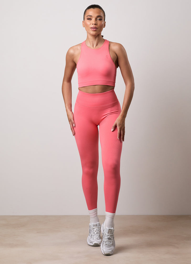 Gym King Sculpt Seamless Tank - Spiced Coral