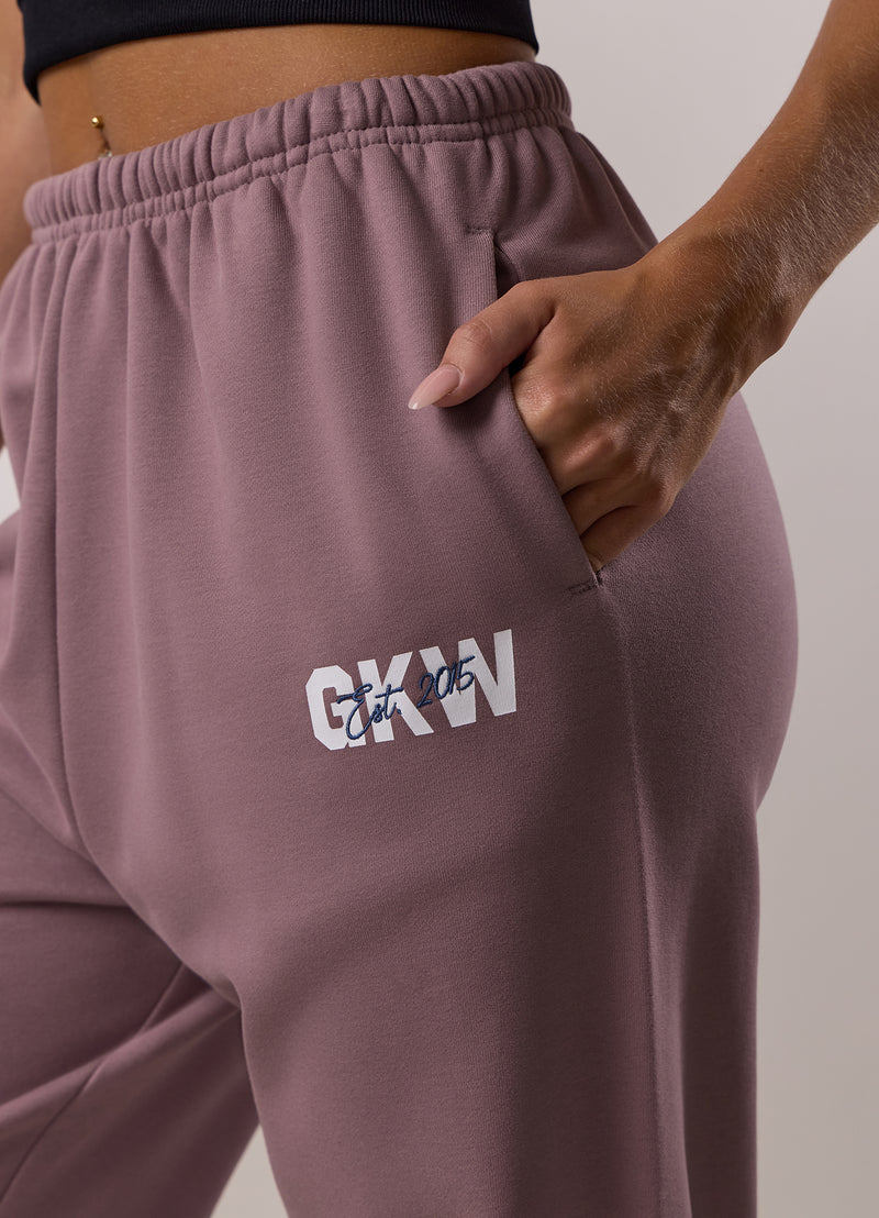 Gym King Revive Peached 1/4 Zip Funnel Tracksuit - Purple Fog