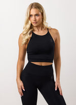 Gym King Sculpt Seamless Vest - Black thumbnail