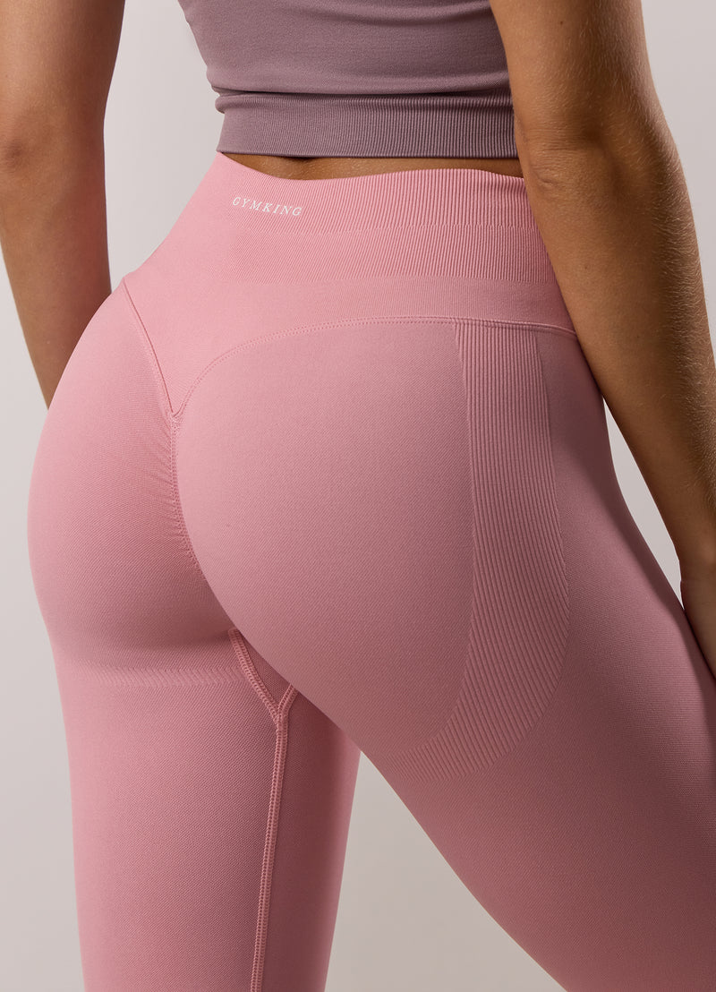 Gym King Sculpt Seamless Legging - Pink Blush
