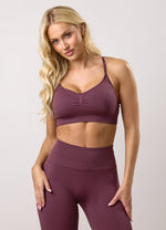 Gym King Sculpt Seamless Scrunch Bra - Mulberry thumbnail