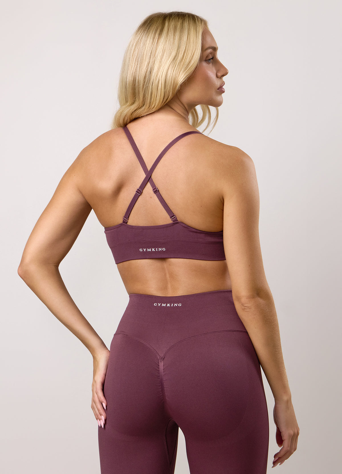 Gym King Sculpt Seamless Scrunch-bh - Mulberry