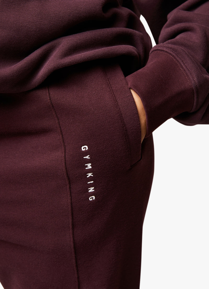 Gym King Shadow Relaxed Jogger - Dark Cherry
