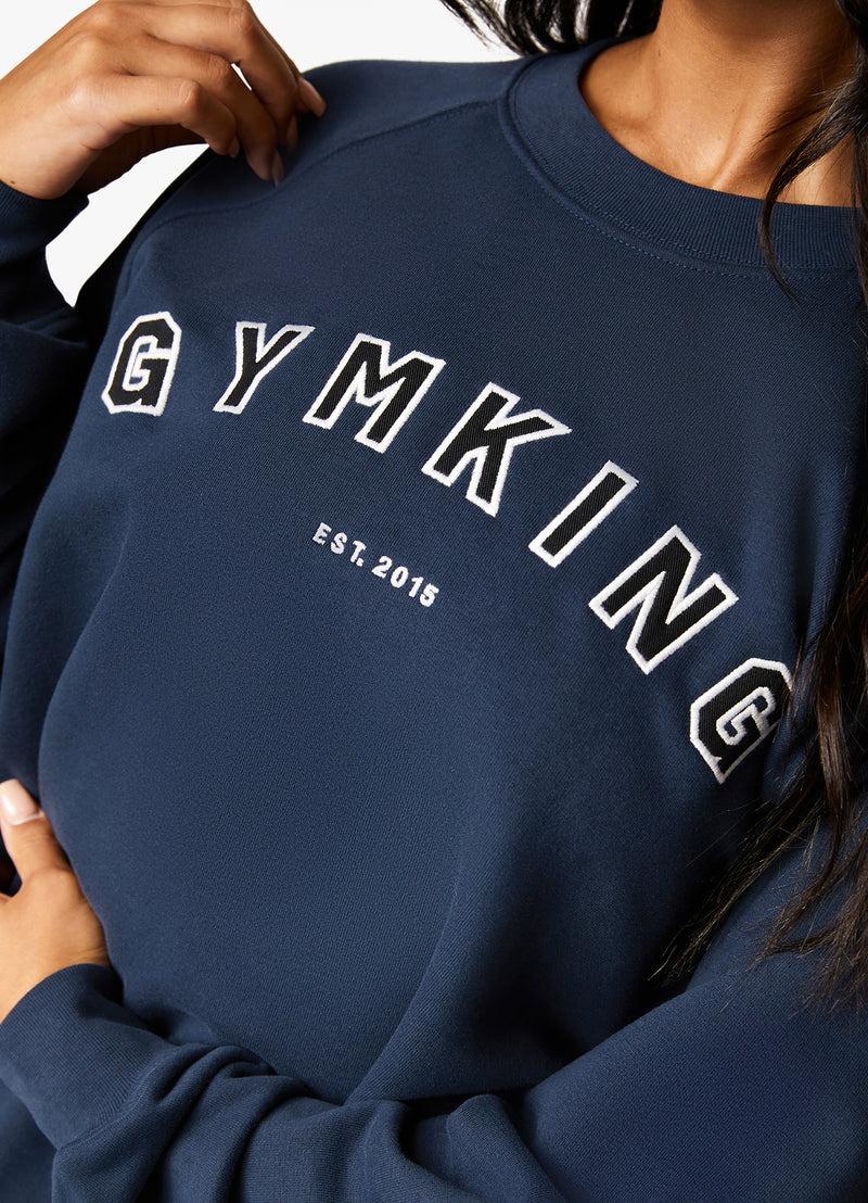 Gym King Shadow Tracksuit - Ink Blue