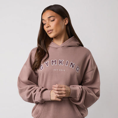 Gym King Shadow Oversized Hood - Fawn