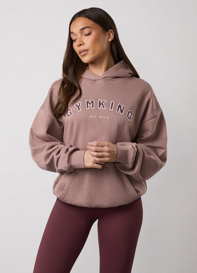 Gym King Shadow Oversized Hood - Fawn