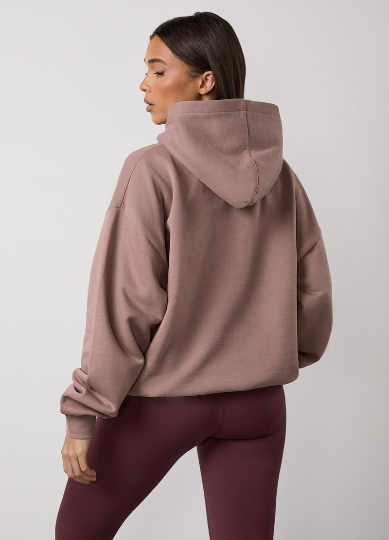 Gym King Shadow Oversized Hood - Fawn