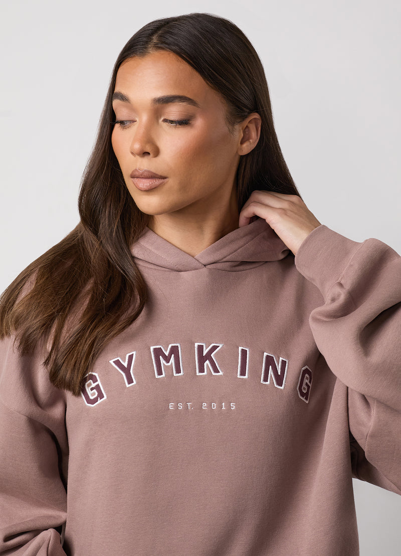 Gym King Shadow Oversized Hood - Fawn