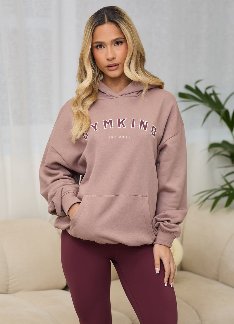 Gym King Shadow Oversized Hood - Fawn